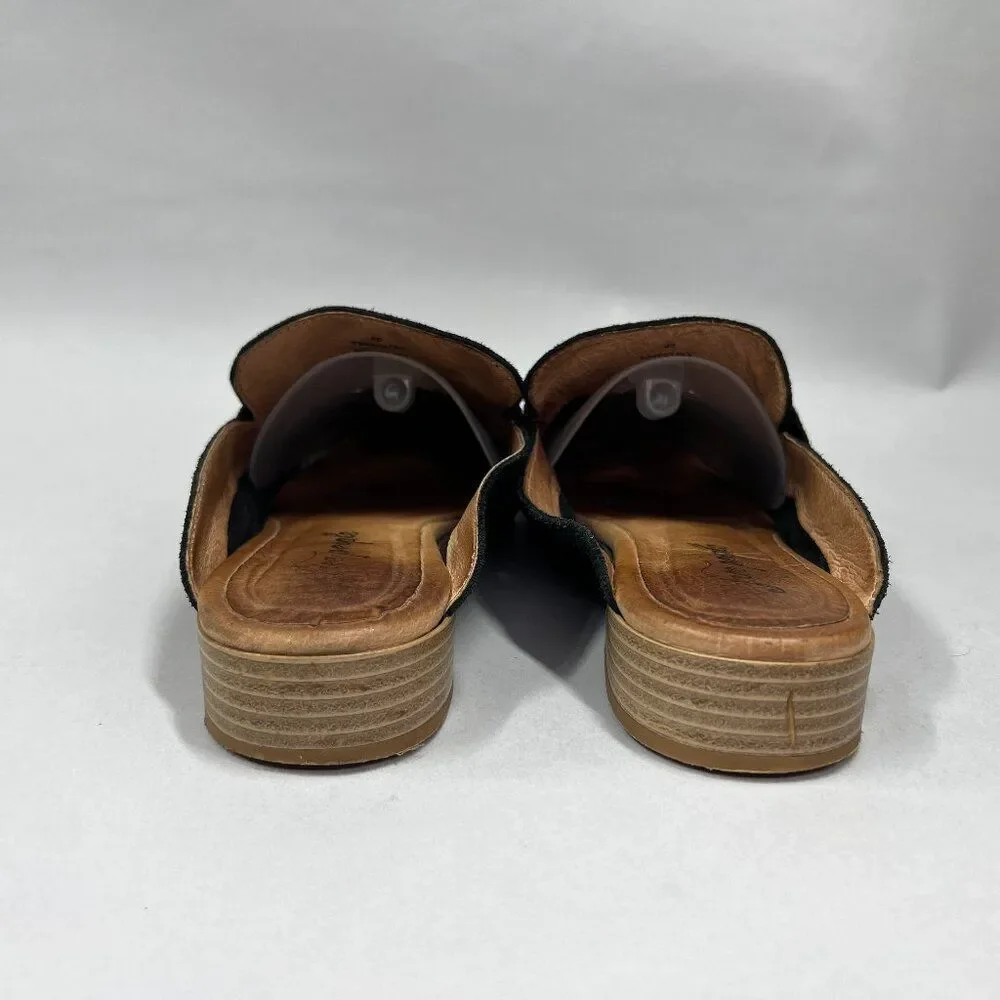 Free People At Ease Mules Women's Size 9.5 Black Slip‎ On Shoes